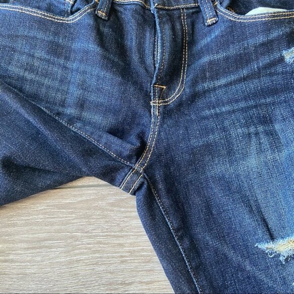 Frame Denim Indiana Square Distressed Le De Jeanne Ripped Skinny Jeans - Picture 6 of 13